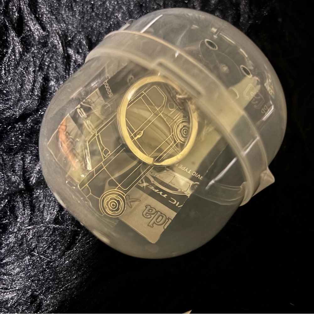 Clear Capsule with Honda Car Keychain
